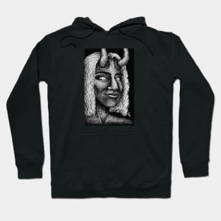 Crosshatched Portrait Hoodie